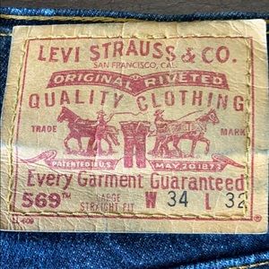 Levi’s Men Authentic 569 Jeans 34 X 32